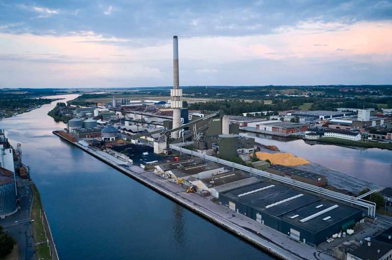 Randers kraftvarmeværk, der er ejet af Verdo