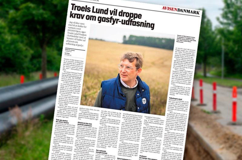 Troels Lund Poulsen vil droppe krav om gas-udfasning