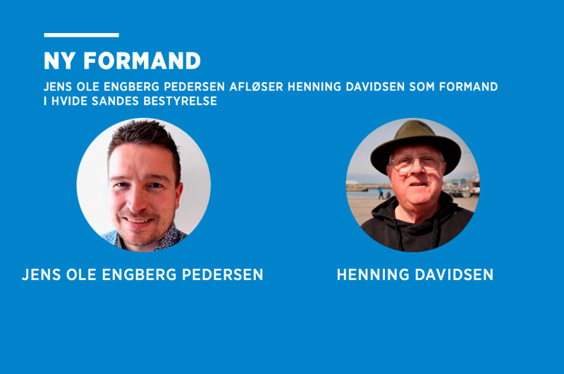 hvide sandes afgående formand henning davidsen og den nye formand jens ole engberg pedersen